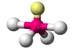 gekleurd scheikundig molecuul