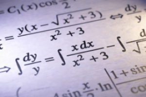 Wiskundige formules op papier